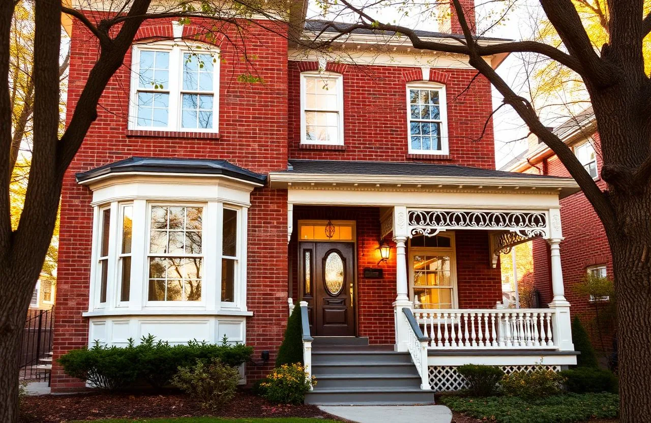 Restored Victorian heritage brick home in Dundas Ontario