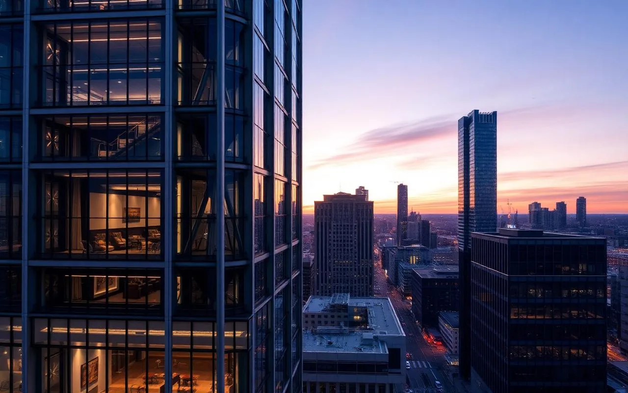 Steelwork commercial tower build by BuildForge