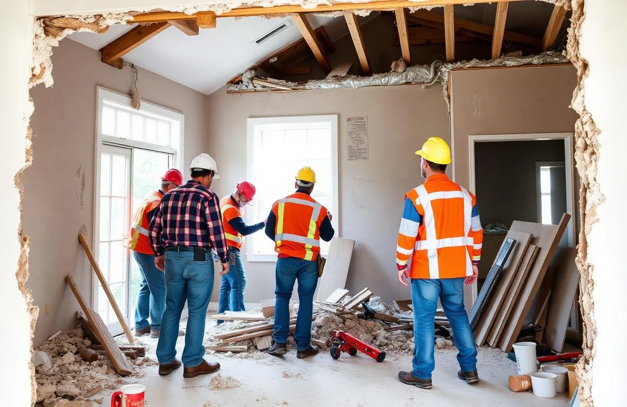 New custom home replacing a tear-down lot